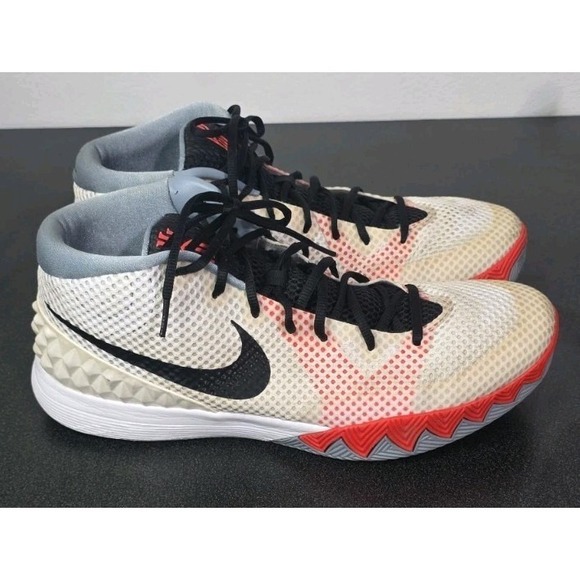 Nike Other - Nike Kyrie 1 Home Infrared White‎ Black Grey Red Shoes 705277-100 Men's 14 EUC